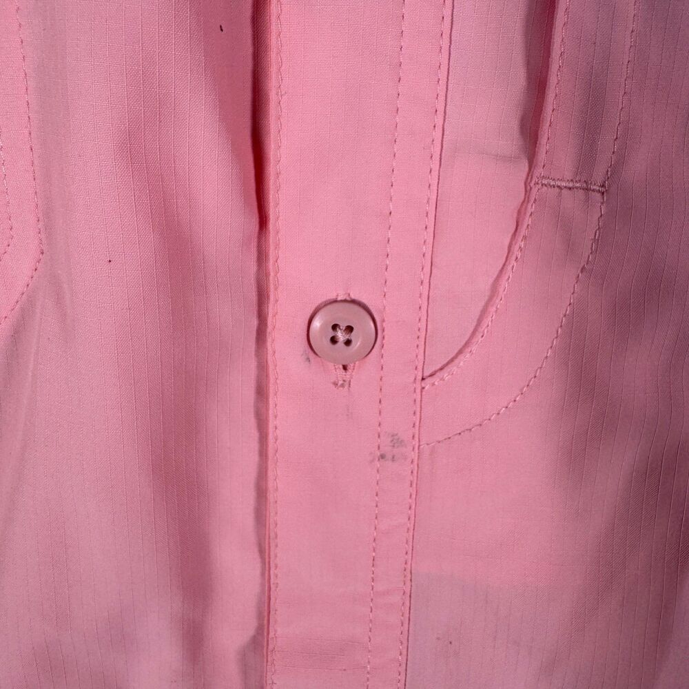 Patagonia Sol Patrol Shirt Mens XL Pink Vented Roll Tab Tiny Hole Minor Stain - Picture 9 of 15